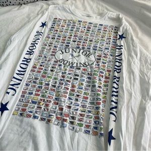 Junior Rowing Graphic Long Sleeve T-shirt Brandy Melville Aesthetic
